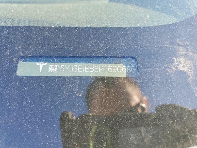 2023 Tesla Model 3 მანქანა იყიდება აუქციონზე, vin: 5YJ3E1EB8PF690686, აუქციონის ნომერი: 48478586