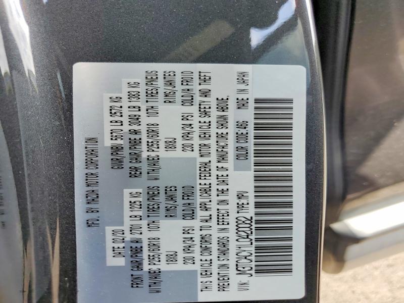 Aukcja sprzedaży 2020 Mazda Cx-9, vin: JM3TCACY1L0420082, numer aukcji: 48695156