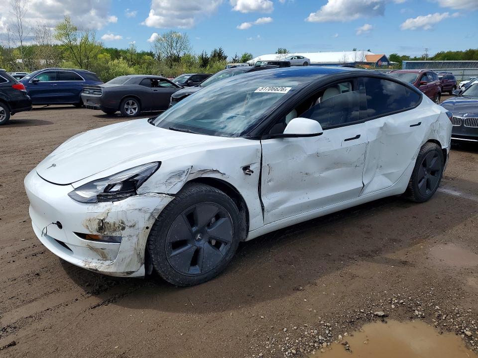 Продаж на аукціоні авто 2022 Tesla Model 3, vin: 5YJ3E1EB9NF110908, номер лоту: 51706626