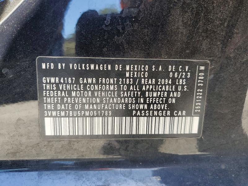 Продажа на аукционе авто 2023 Volkswagen Jetta, vin: 3VWEM7BU5PM051789, номер лота: 46777626