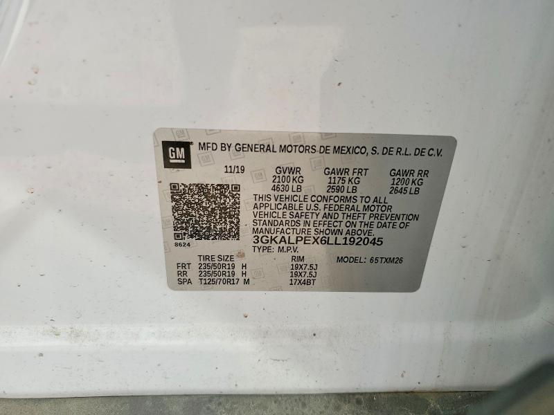 49914856 :رقم المزاد ، 3GKALPEX6LL192045 vin ، 2020 Gmc Terrain مزاد بيع