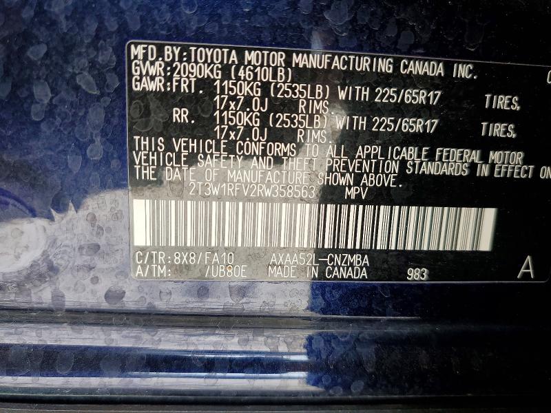 48445166 :رقم المزاد ، 2T3W1RFV2RW358563 vin ، 2024 Toyota Rav4 مزاد بيع