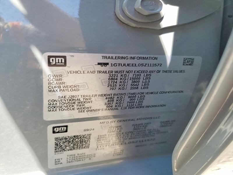Продажа на аукционе авто 2025 Gmc Sierra, vin: 1GTUUEEL0SZ111572, номер лота: 47253706