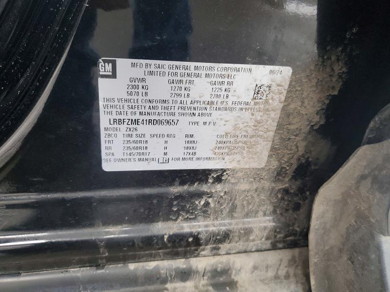 2024 Buick Envision მანქანა იყიდება აუქციონზე, vin: LRBFZME41RD069657, აუქციონის ნომერი: 50292466
