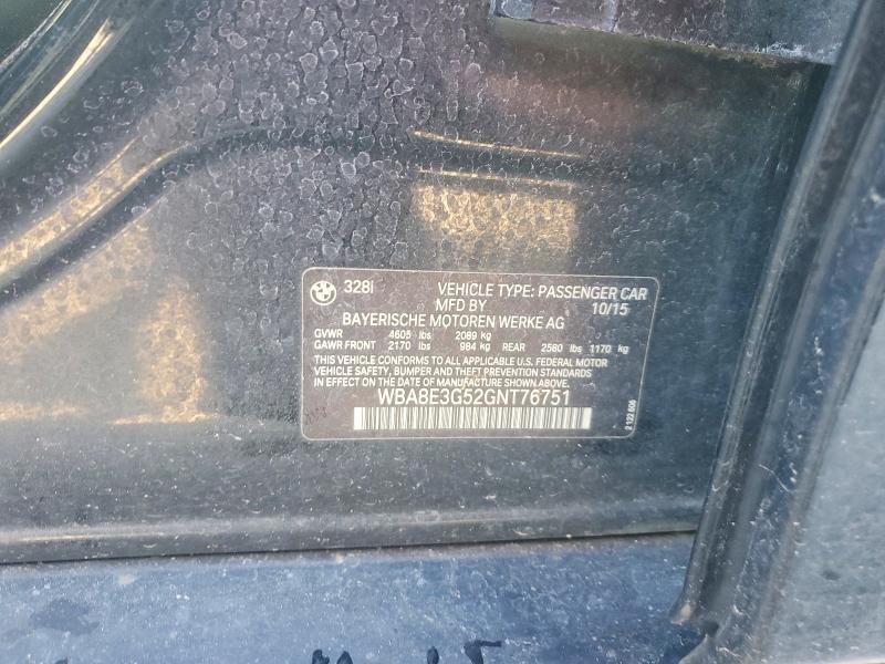Продаж на аукціоні авто 2016 Bmw 328, vin: WBA8E3G52GNT76751, номер лоту: 50301316