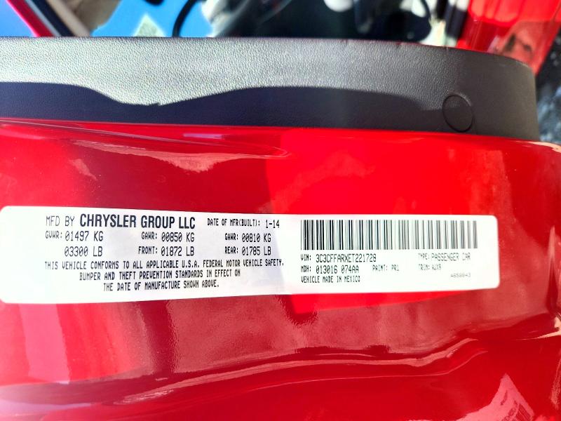 Продаж на аукціоні авто 2014 Fiat 500, vin: 3C3CFFARXET221728, номер лоту: 48861406