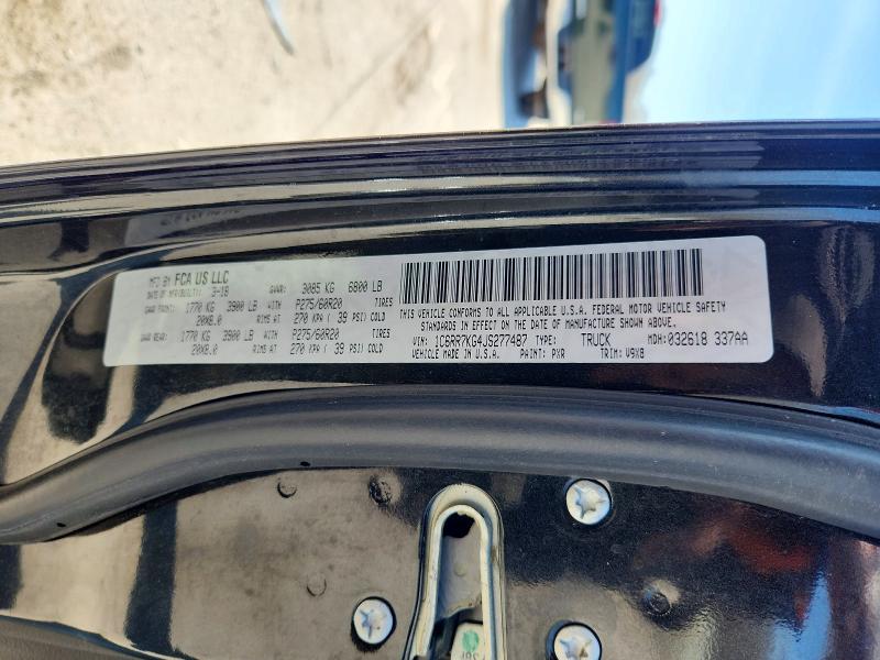 Продажа на аукционе авто 2018 Ram 1500, vin: 1C6RR7KG4JS277487, номер лота: 49064946