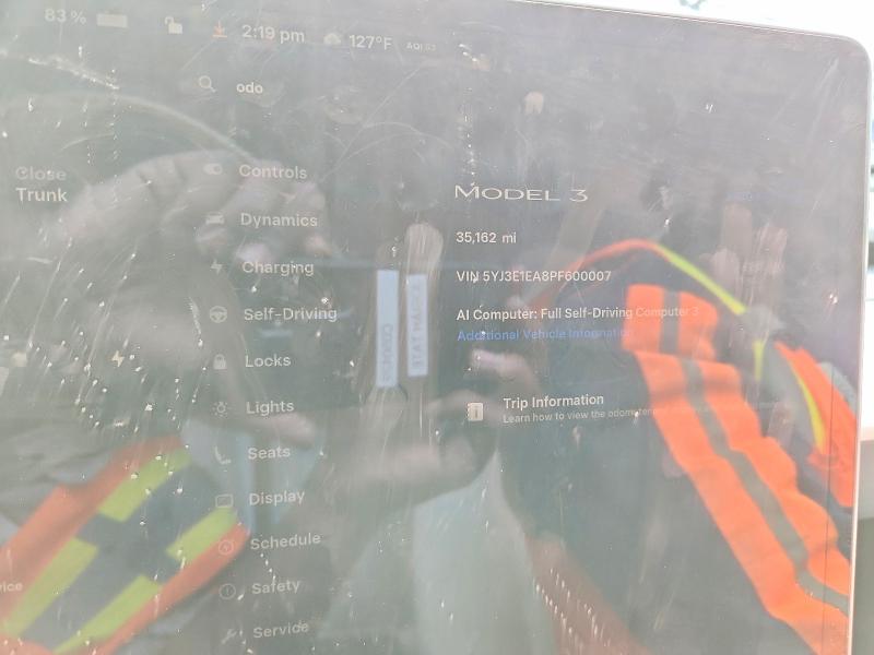 2023 Tesla Model 3 მანქანა იყიდება აუქციონზე, vin: 5YJ3E1EA8PF600007, აუქციონის ნომერი: 51552426