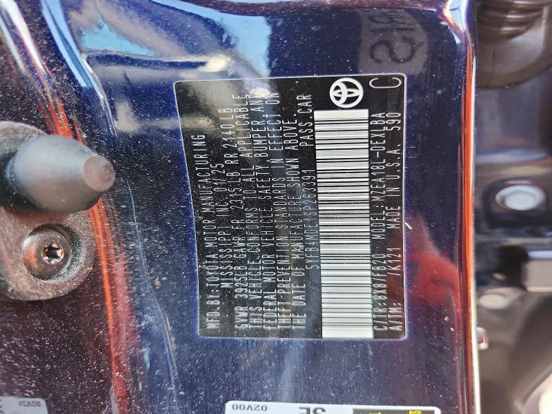 51792686 :رقم المزاد ، 5YFB4MDE1SP263391 vin ، 2025 Toyota Corolla مزاد بيع
