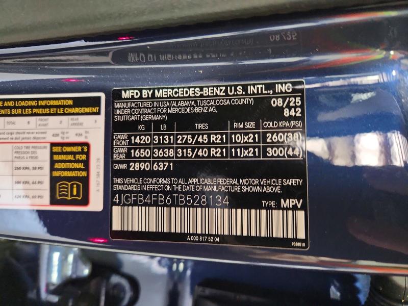 Продаж на аукціоні авто 2026 Mercedes-benz Gle, vin: 4JGFB4FB6TB528134, номер лоту: 49898256