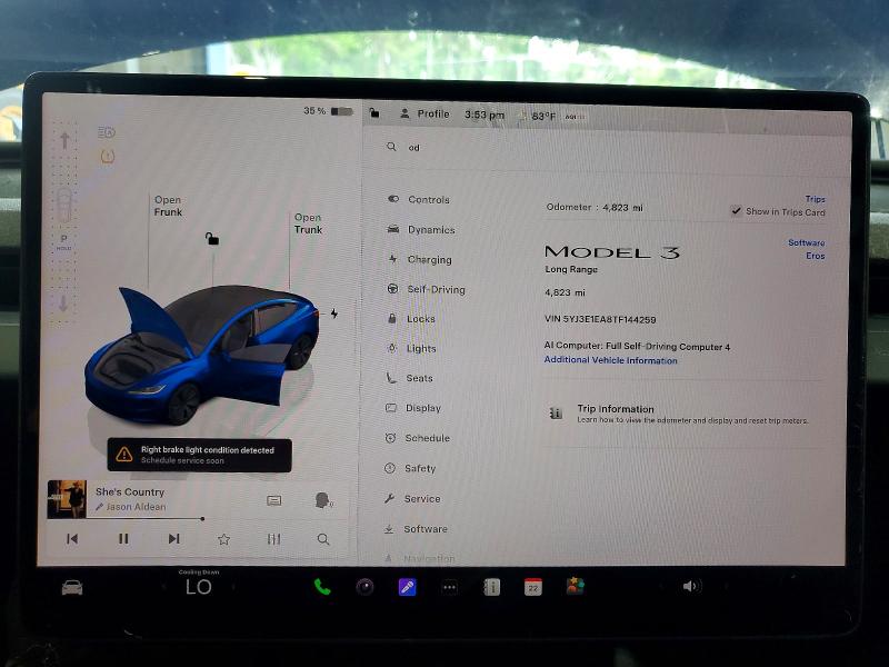 Продаж на аукціоні авто 2026 Tesla Model 3, vin: 5YJ3E1EA8TF144259, номер лоту: 50361096