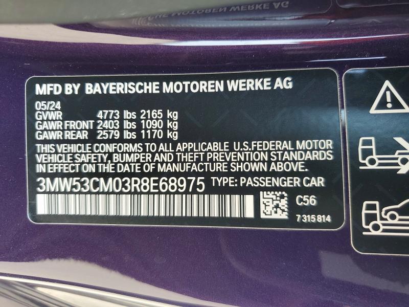 Aukcja sprzedaży 2024 Bmw M240xi, vin: 3MW53CM03R8E68975, numer aukcji: 50001556