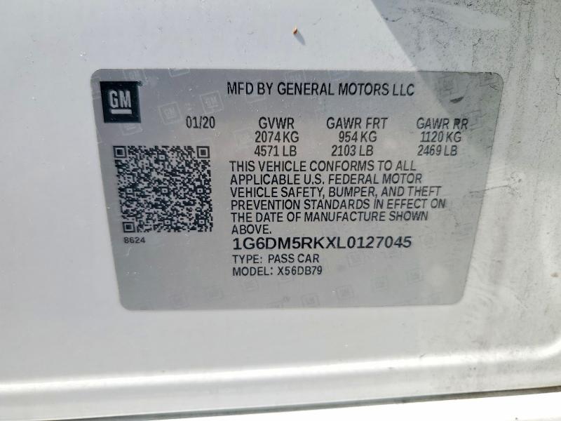 Aukcja sprzedaży 2020 Cadillac Ct5, vin: 1G6DM5RKXL0127045, numer aukcji: 50262746