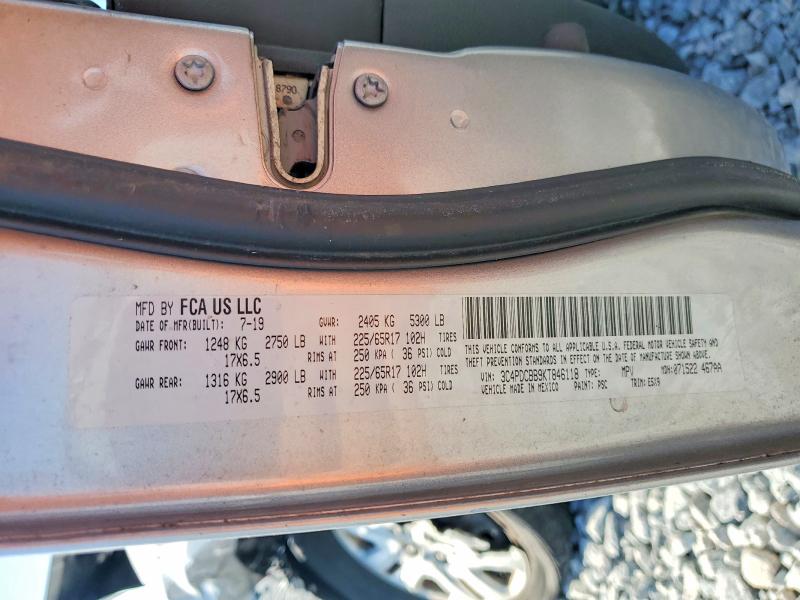 Продажа на аукционе авто 2019 Dodge Journey, vin: 3C4PDCBB9KT846118, номер лота: 50742926