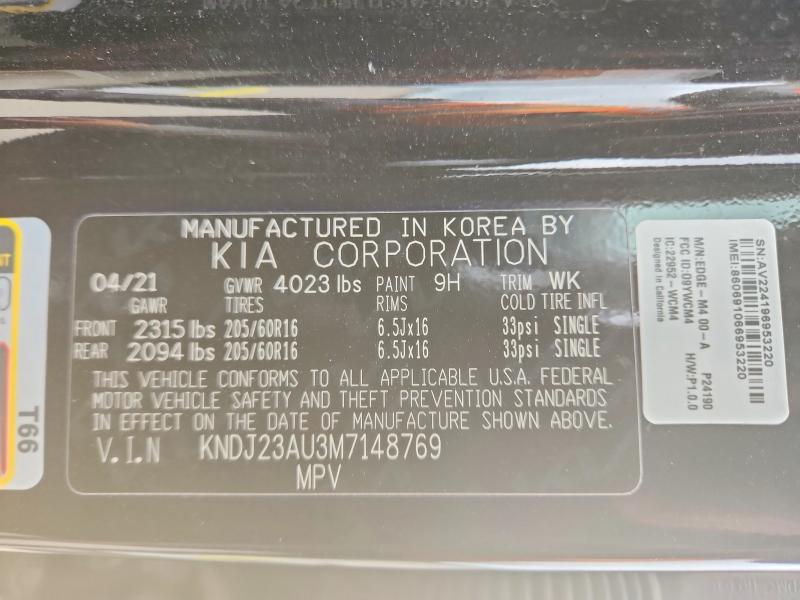 Aukcja sprzedaży 2021 Kia Soul, vin: KNDJ23AU3M7148769, numer aukcji: 48676036