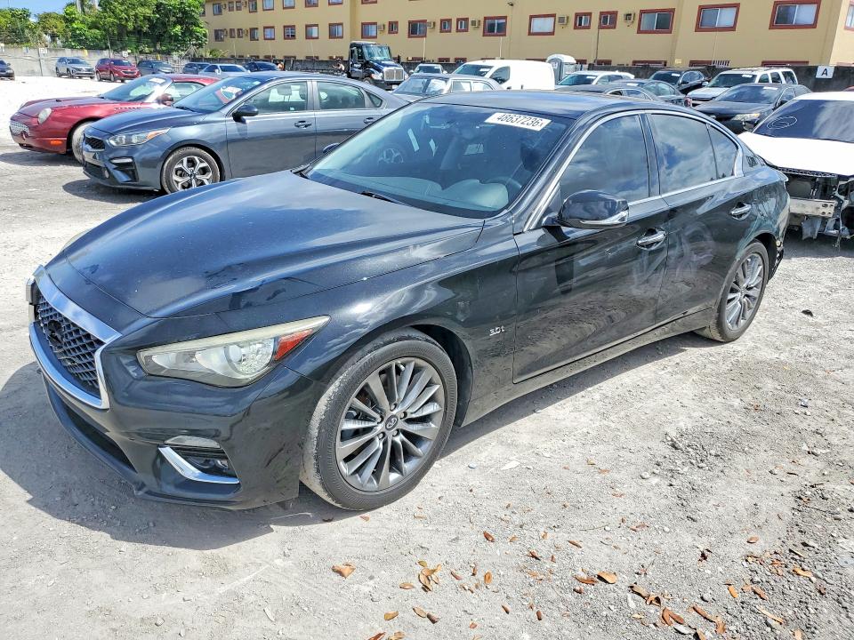 2018 Infiniti Q50 მანქანა იყიდება აუქციონზე, vin: JN1EV7AP9JM354043, აუქციონის ნომერი: 48637236