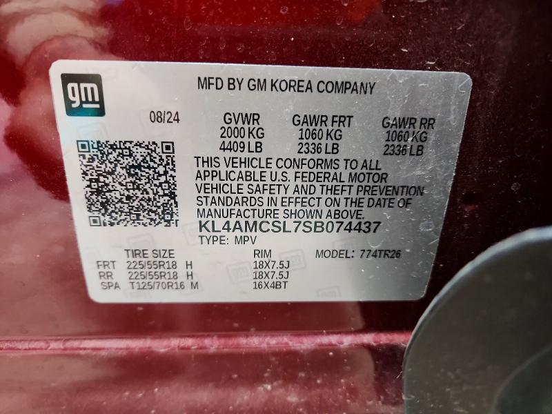 Продаж на аукціоні авто 2025 Buick Encore Gx, vin: KL4AMCSL7SB074437, номер лоту: 48628076