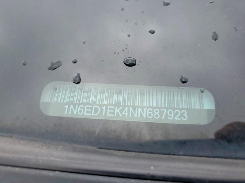 2022 Nissan Frontier მანქანა იყიდება აუქციონზე, vin: 1N6ED1EK4NN687923, აუქციონის ნომერი: 50959196