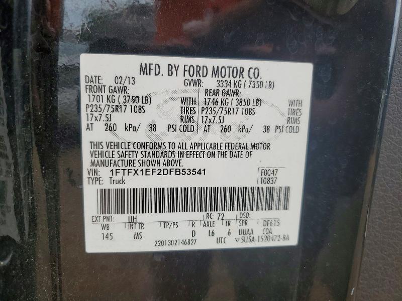Продажа на аукционе авто 2013 Ford F150, vin: 1FTFX1EF2DFB53541, номер лота: 48976406