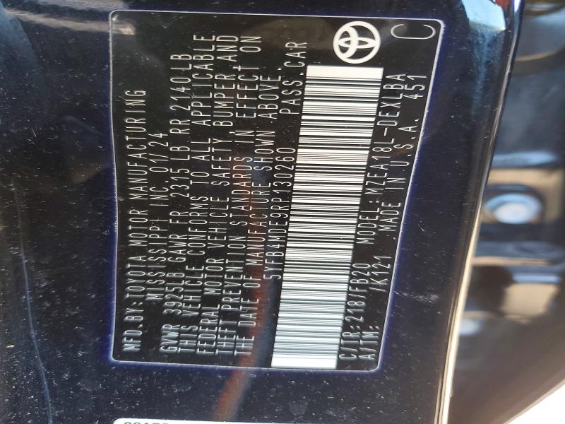 Aukcja sprzedaży 2024 Toyota Corolla, vin: 5YFB4MDE9RP130260, numer aukcji: 48803886