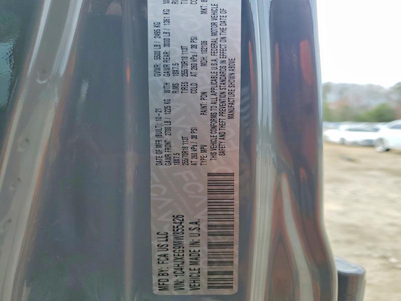 Aukcja sprzedaży 2021 Jeep Wrangler Unlimited, vin: 1C4HJXEG9MW855426, numer aukcji: 49603336
