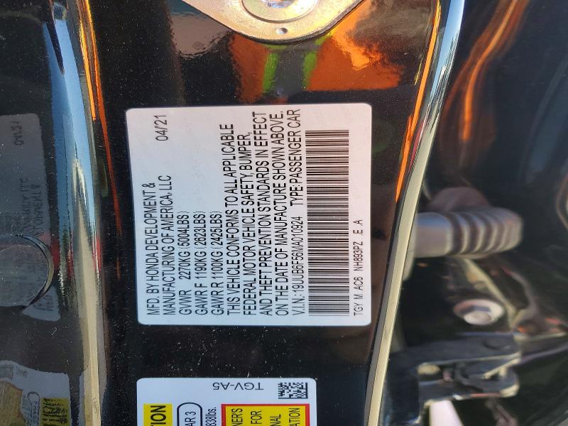 Aukcja sprzedaży 2021 Acura Tlx, vin: 19UUB6F56MA010924, numer aukcji: 49948116