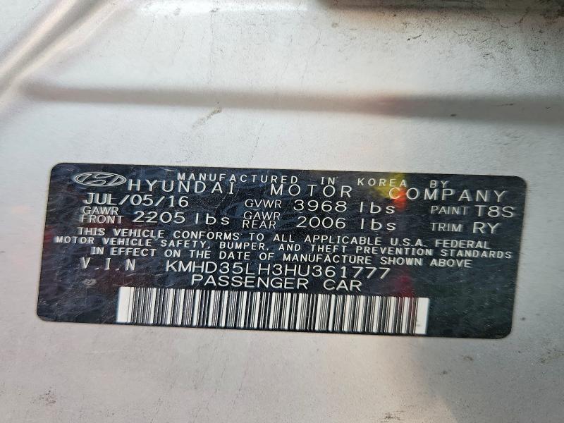Продажа на аукционе авто 2017 Hyundai Elantra Gt, vin: KMHD35LH3HU361777, номер лота: 49446546