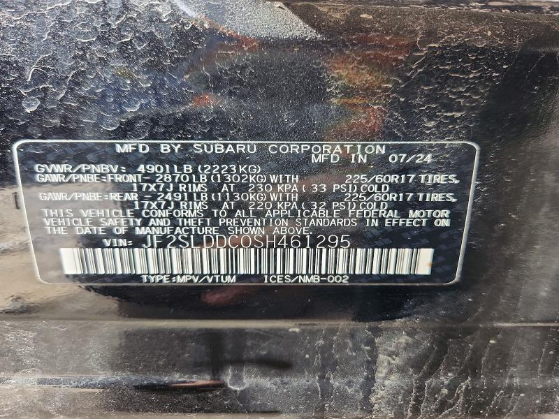 Продажа на аукционе авто 2025 Subaru Forester, vin: JF2SLDDC0SH461295, номер лота: 49298066