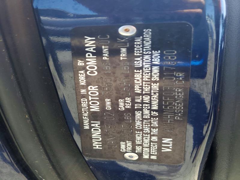 2003 Hyundai Tiburon მანქანა იყიდება აუქციონზე, vin: KMHHN65F03U017880, აუქციონის ნომერი: 49515606