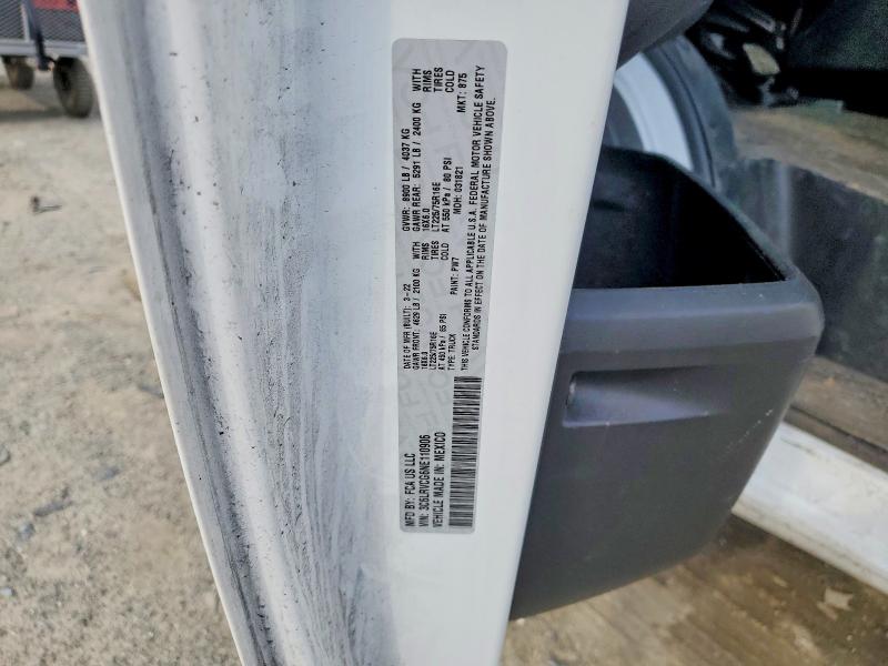 50876166 :رقم المزاد ، 3C6LRVCG6NE110906 vin ، 2022 Ram Promaster 2500 مزاد بيع
