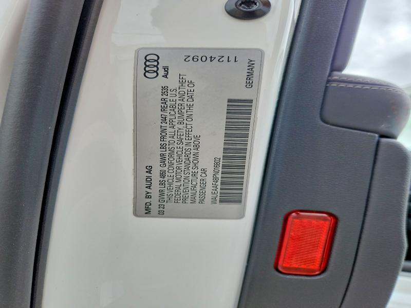 Aukcja sprzedaży 2023 Audi A4, vin: WAUEAAF48PN016802, numer aukcji: 51031346