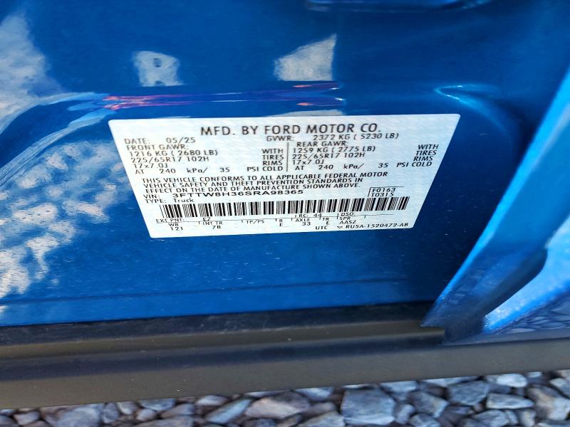 Aukcja sprzedaży 2025 Ford Maverick, vin: 3FTTW8H36SRA98365, numer aukcji: 50426186