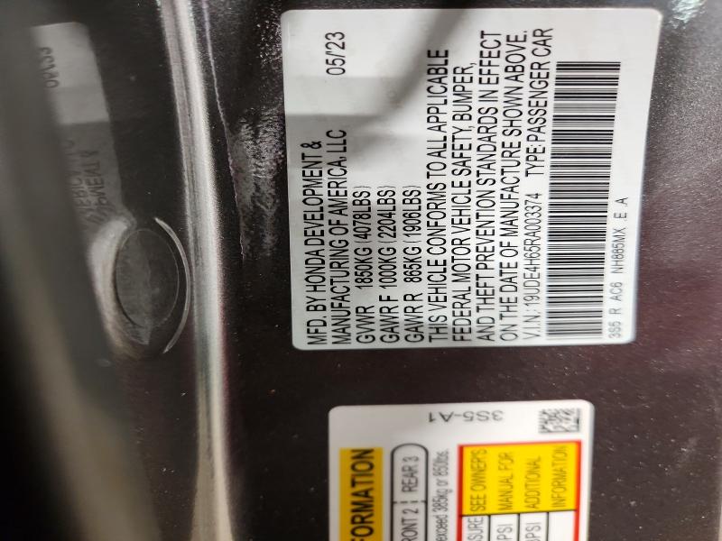 Aukcja sprzedaży 2024 Acura Integra, vin: 19UDE4H65RA003374, numer aukcji: 49838136