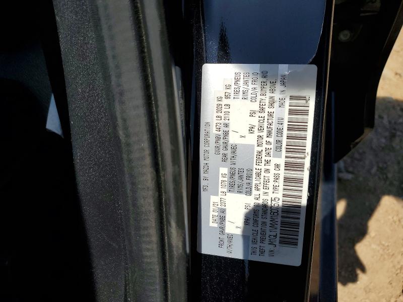 2021 Mazda 6 მანქანა იყიდება აუქციონზე, vin: JM1GL1VMXM1607675, აუქციონის ნომერი: 51829006