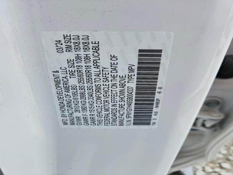 Продаж на аукціоні авто 2025 Honda Pilot, vin: 5FNYG1H49SB004337, номер лоту: 50129286