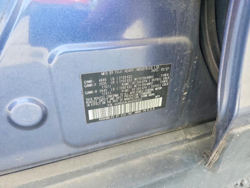 Aukcja sprzedaży 2017 Subaru Outback, vin: 4S4BSAAC4H3355552, numer aukcji: 49589386