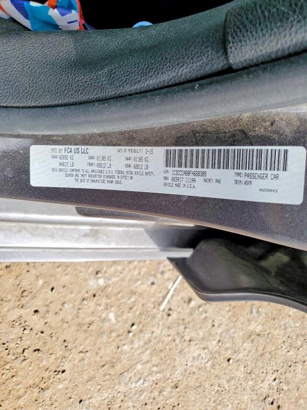 Aukcja sprzedaży 2015 Chrysler 200, vin: 1C3CCCAB8FN668389, numer aukcji: 49419836