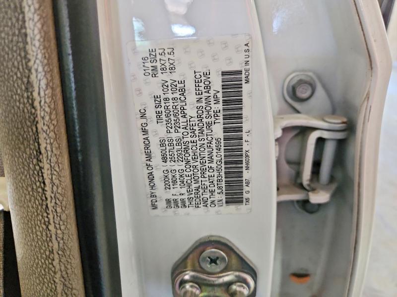 Aukcja sprzedaży 2016 Acura Rdx, vin: 5J8TB3H50GL014595, numer aukcji: 49211516