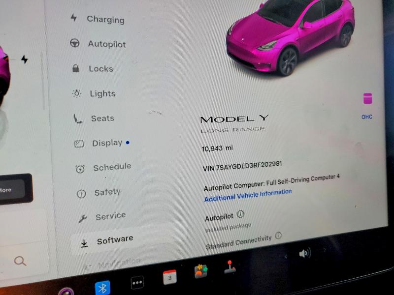 48689356 :رقم المزاد ، 7SAYGDED3RF202981 vin ، 2024 Tesla Model Y مزاد بيع
