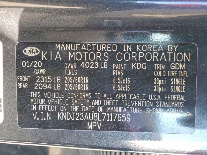 Aukcja sprzedaży 2020 Kia Soul, vin: KNDJ23AU8L7117659, numer aukcji: 50959106