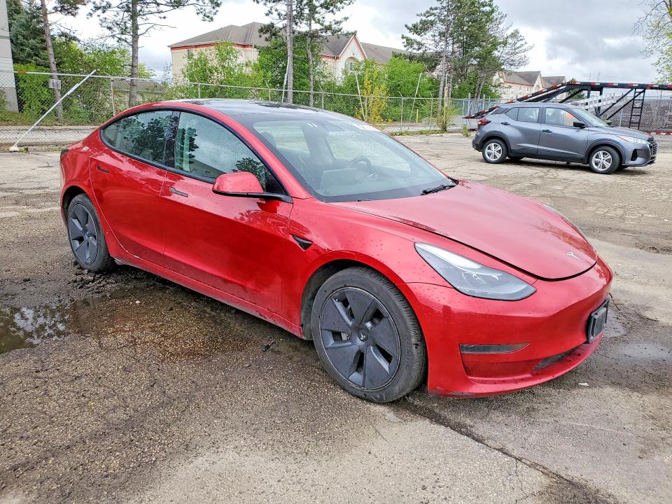 2022 Tesla Model 3 მანქანა იყიდება აუქციონზე, vin: 5YJ3E1EA6NF371257, აუქციონის ნომერი: 51598506