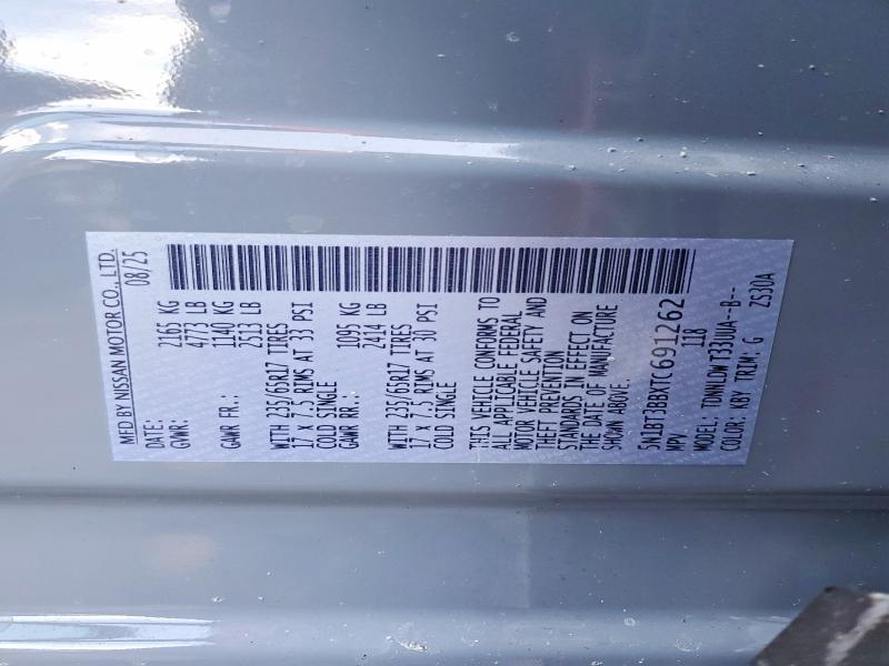 49362396 :رقم المزاد ، 5N1BT3BBXTC691262 vin ، 2026 Nissan Rogue مزاد بيع