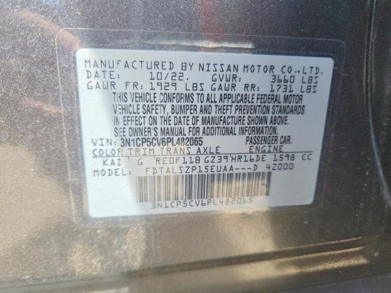 50428466 :رقم المزاد ، 3N1CP5CV6PL482065 vin ، 2023 Nissan Kicks مزاد بيع