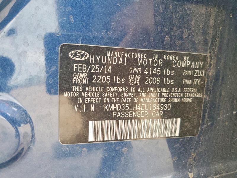 Продажа на аукционе авто 2014 Hyundai Elantra Gt, vin: KMHD35LH4EU184930, номер лота: 50576286