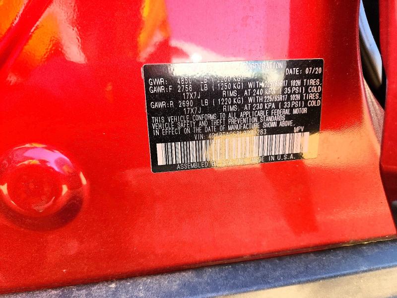 Продажа на аукционе авто 2020 Subaru Outback, vin: 4S4BTACC8L3245283, номер лота: 50095176