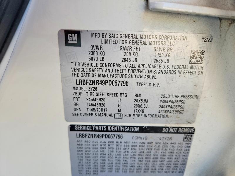 Aukcja sprzedaży 2023 Buick Envision, vin: LRBFZNR49PD067796, numer aukcji: 50952706