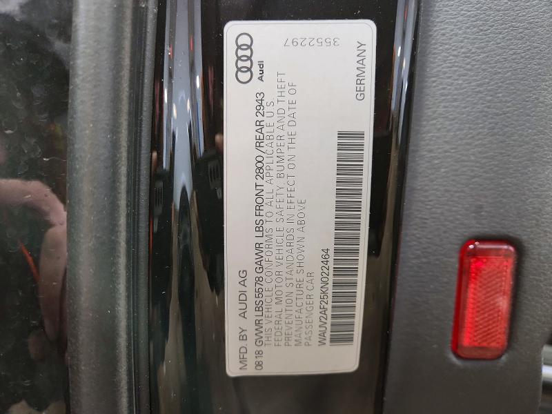 Продаж на аукціоні авто 2019 Audi A7, vin: WAUV2AF25KN022464, номер лоту: 49617196