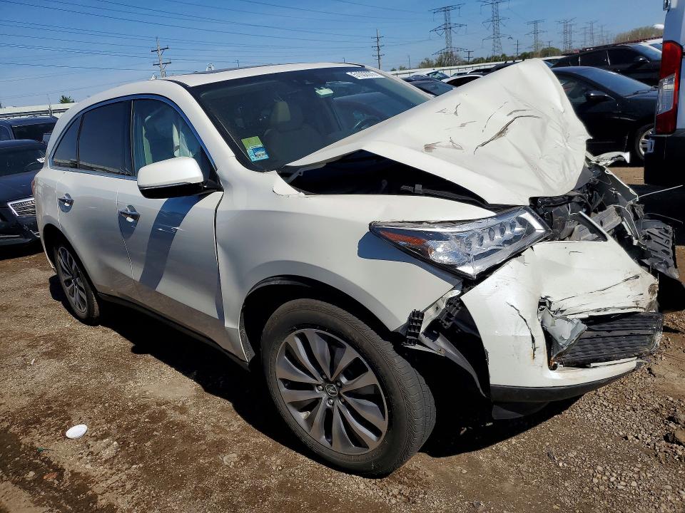 2016 Acura Mdx მანქანა იყიდება აუქციონზე, vin: 5FRYD3H49GB007457, აუქციონის ნომერი: 51002976