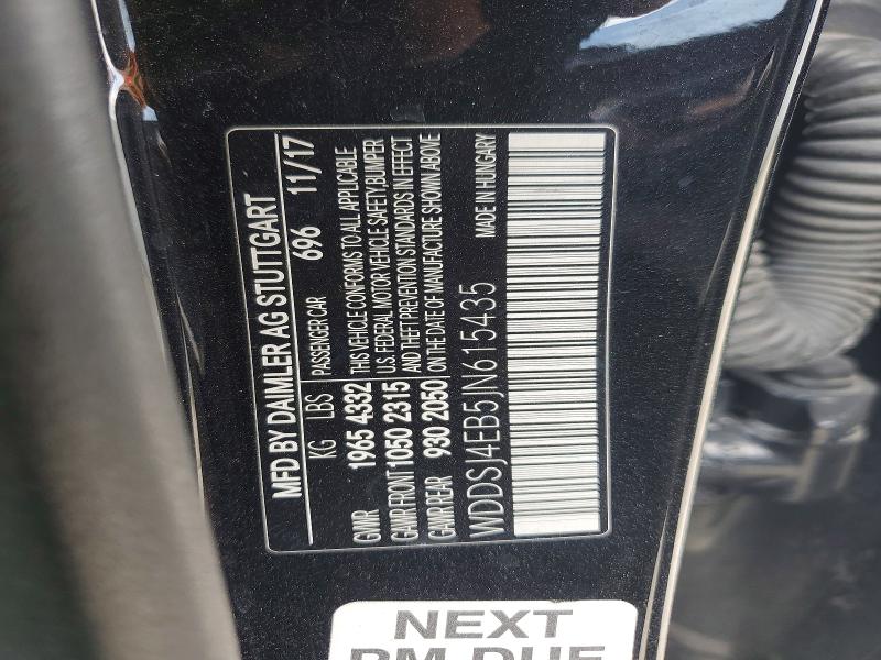 Продаж на аукціоні авто 2018 Mercedes-benz Cla, vin: WDDSJ4EB5JN615435, номер лоту: 50503576