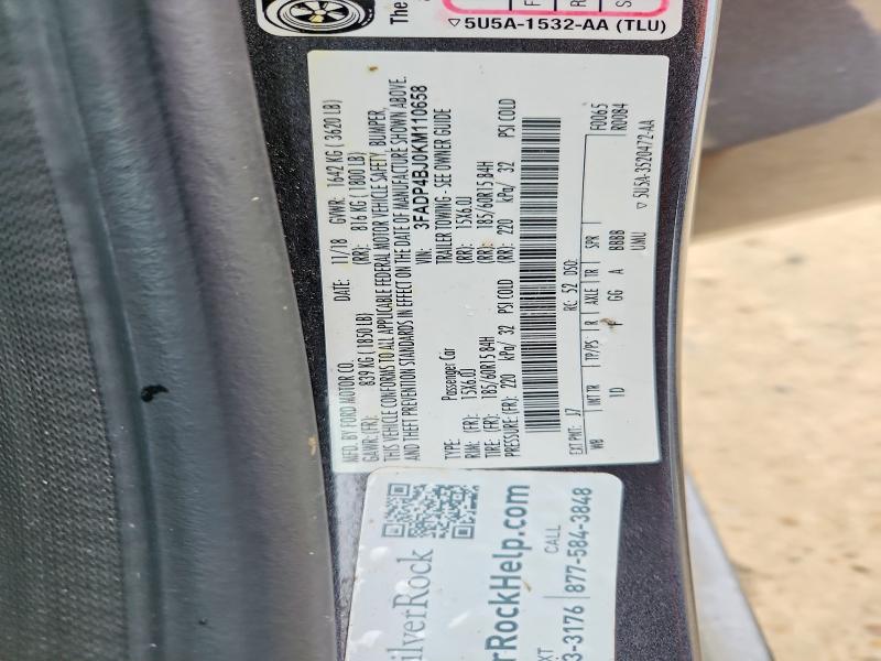 Aukcja sprzedaży 2019 Ford Fiesta, vin: 3FADP4BJ0KM110658, numer aukcji: 56372716